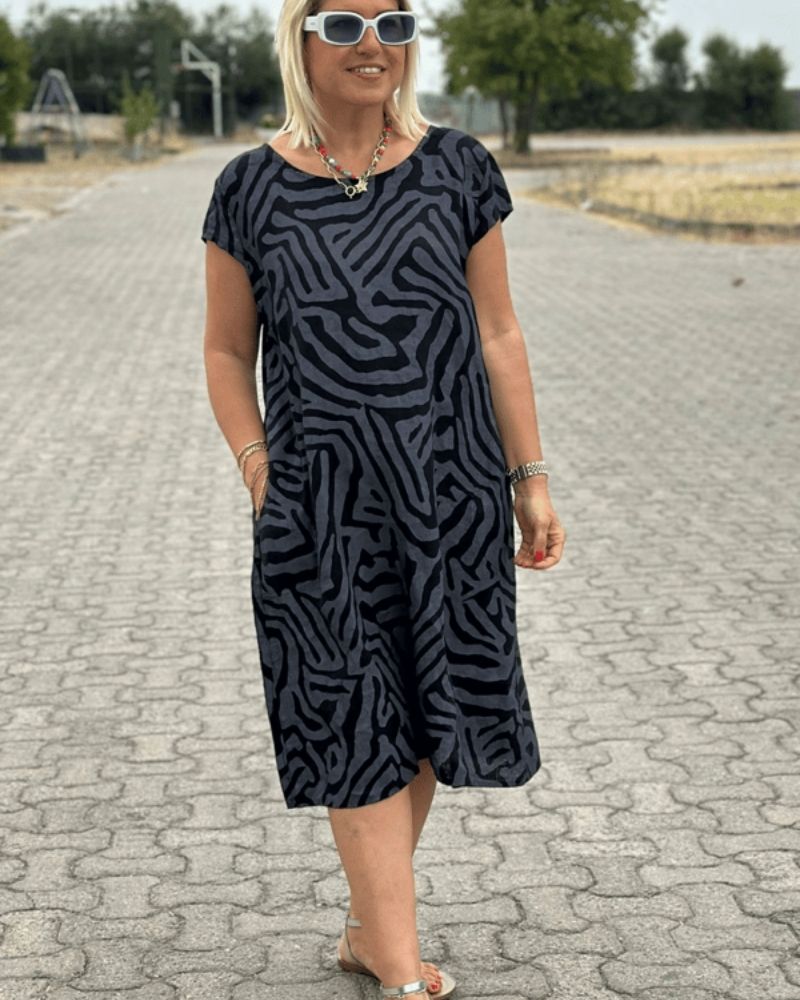 Nilsa – Kjole med rund hals